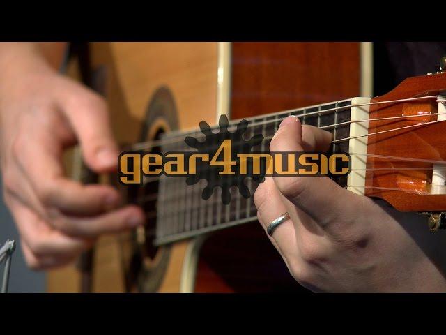 Deluxe Single Cutaway Classical Acoustic Guitar by Gear4music