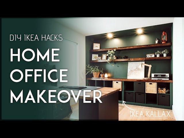 WORK FROM HOME OFFICE MAKEOVER - Ikea Hacks to Create Beautiful Workspace + FULL COST BREAKDOWN $$