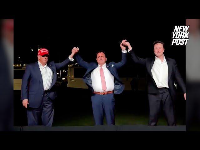 Donald Trump, Elon Musk sing ‘God Bless America’ with Chris Macchio