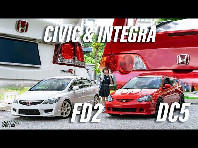 [JDM] Chyu's first time driving a Honda Civic Type R FD2 and a Honda Integra Type R DC5 !