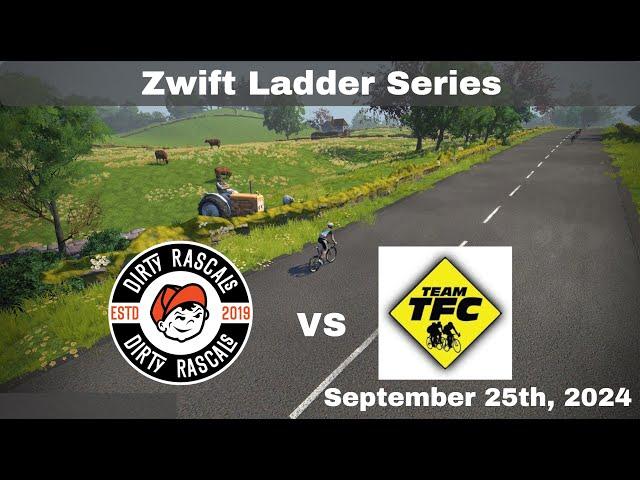 Zwift Racing Ladder Series - Dirt Vs TFC - Harrogate Circuit