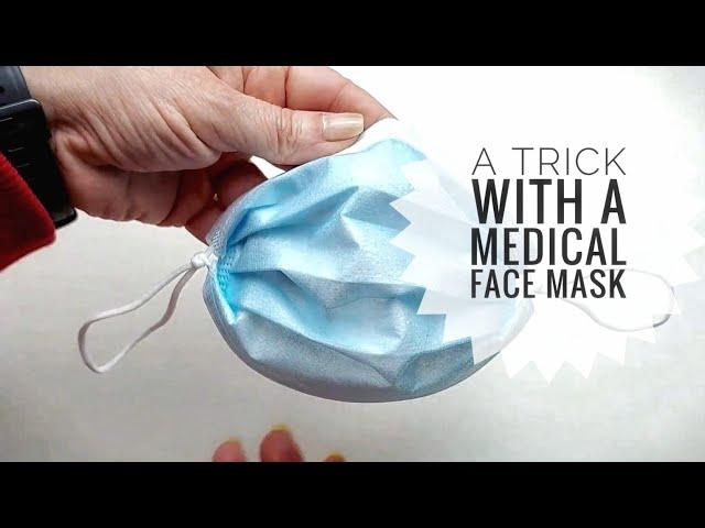 Trick with a medical face mask - how to wear it properly
