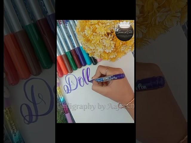 "Dolly Suman"|| Drop your name...#calligraphy #artwork #trending #youtubeshorts #viral #shorts