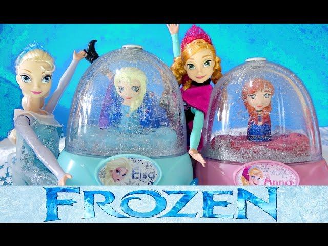 FROZEN ELSA GLITTER GLOBES How to Paint Elsa Anna Olaf 3 Disney Snow Domes