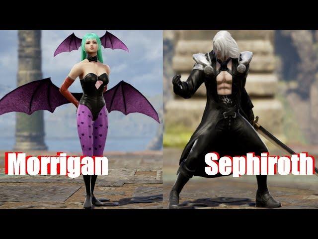 Soul Calibur 6 - Morrigan vs Sephiroth (Darkstalkers vs FF VII Character Creation)