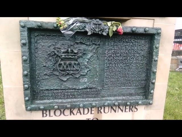 Blockade Runners to Spain Statue in Glasgow, Scotland