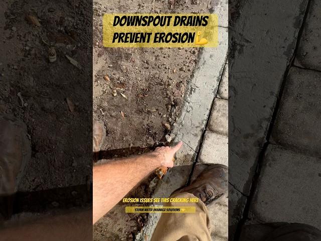 Downspout Drain Prevents Erosion - Tampa Exterior Drainage - Storm Water Drainage Solutions