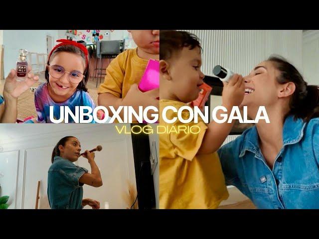 UNBOXING con GALA y PABLO  + MAQUILLAJE NATURAL  | VLOG