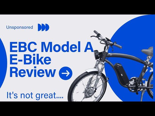 Electric Bike Company Model A Review - a somewhat disappointing experience