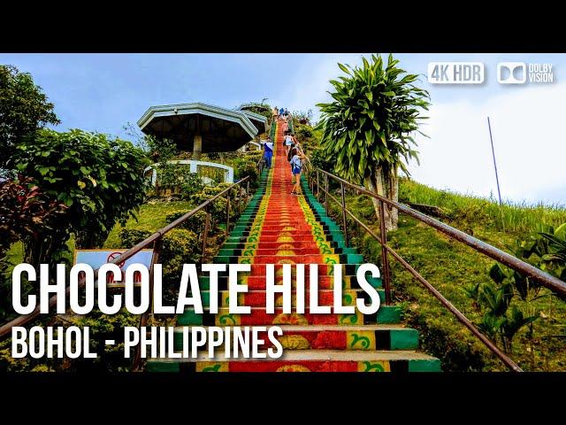 View The Spectacular Chocolate Hills Of Bohol -  Philippines [4K HDR] Walking Tour