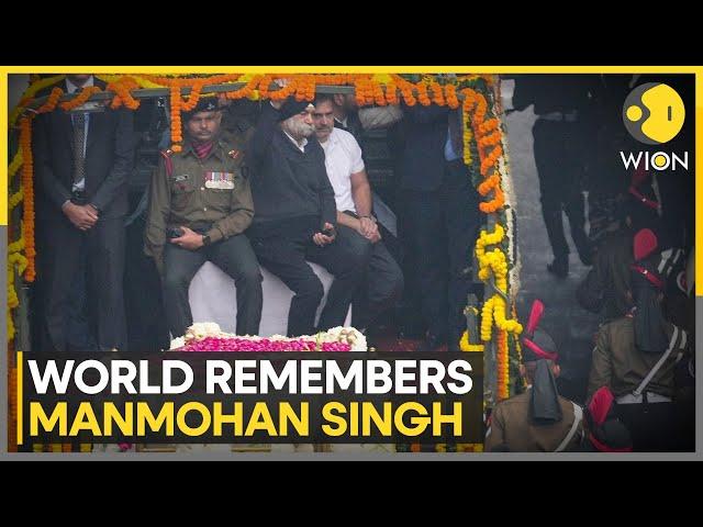 Manmohan Singh Funeral: PM Modi, Amit Shah, Gandhi Family Among Top Leaders At Nigambodh Ghat