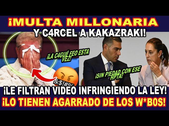 ¡ MULTA MILLONARIA A ALAZRAKI, LO P!ERDE TODO ! ¡QUEDÓ GRABADO EN VIDEO INFR!NGIENDO LA LEY!
