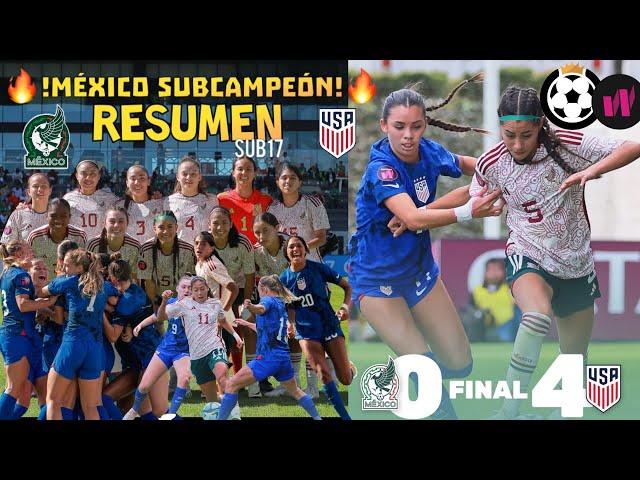 México Femenil SUB17 vs USA Femenil SUB17 RESUMEN  FINAL del Campeonato Femenino SUB17 11.2.2024