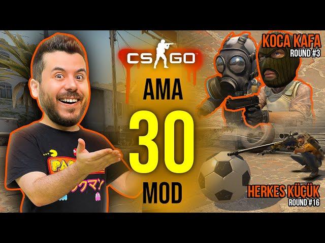 CS:GO AMA 30 FARKLI MOD ! (Sekmeyen Mermi, C4 Tavuk, Işınlanma) - UNLOST