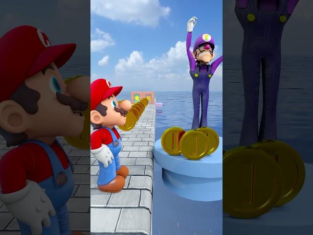 New GOOD DEEDS RUN Challenge - Help Mario vs Luigi! #shorts