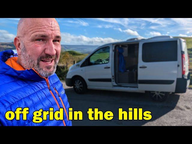 Relaxing in The Hills. Cooking, Walking and Waffling. UK Van Life