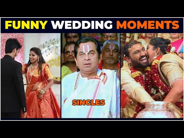 Funny wedding moments telugu | Pre wedding shoot troll | Telugu Trolls | Brahmi On Fire