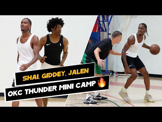 OKC Thunder Mini Camp NBA run  Shai, Giddey, Jalen