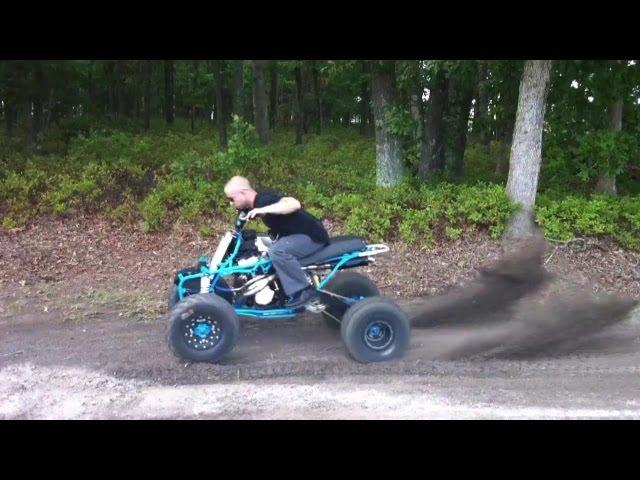 Quad Banshee with Hayabusa 1300cc Power Engine - Crazy Acceleration!