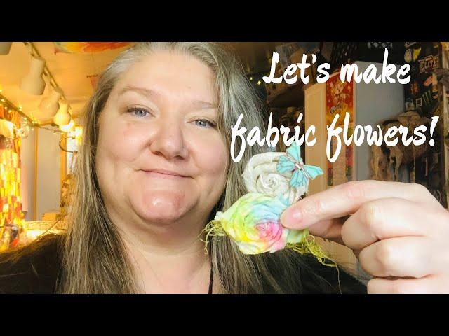 How to make a fabric flower #art #craft #fabric