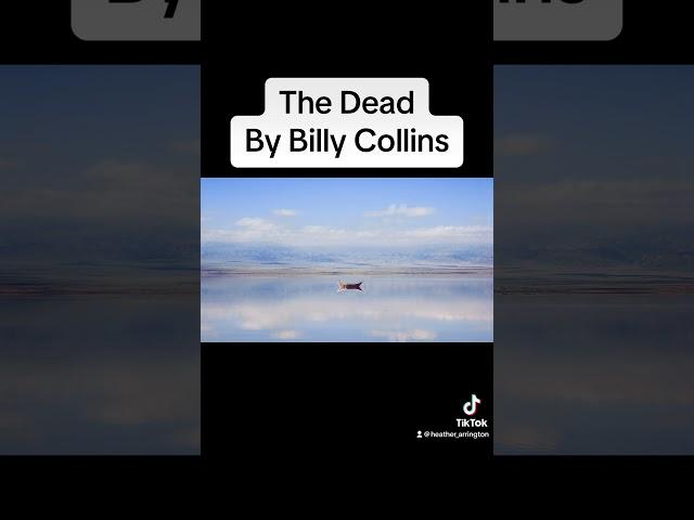 The Dead by Billy Collins