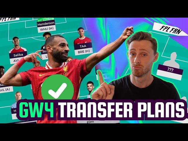 FPL GW4 TRANSFER PLANS I SELL SAKA, BUY SALAH?  I Fantasy Premier League 24/25