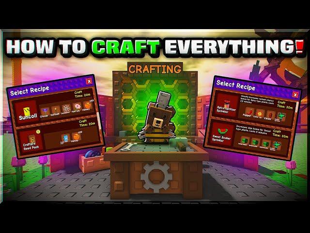 HOW TO CRAFT EVERYTHING FAST In Grow a Garden Crafting Update!