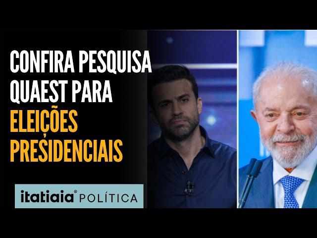 PABLO MARÇAL APARECE BEM COTADO EM PESQUISA QUAEST PARA PRESIDÊNCIA EM 2026. PRESIDENTE LULA LIDERA