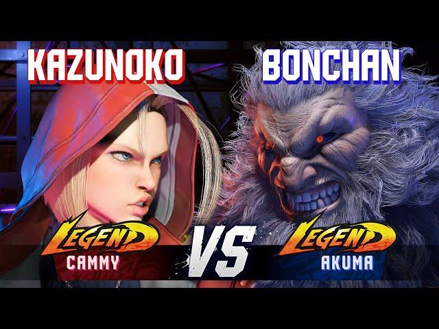 SF6 ▰ KAZUNOKO (Cammy) vs BONCHAN (Akuma) ▰ High Level Gameplay