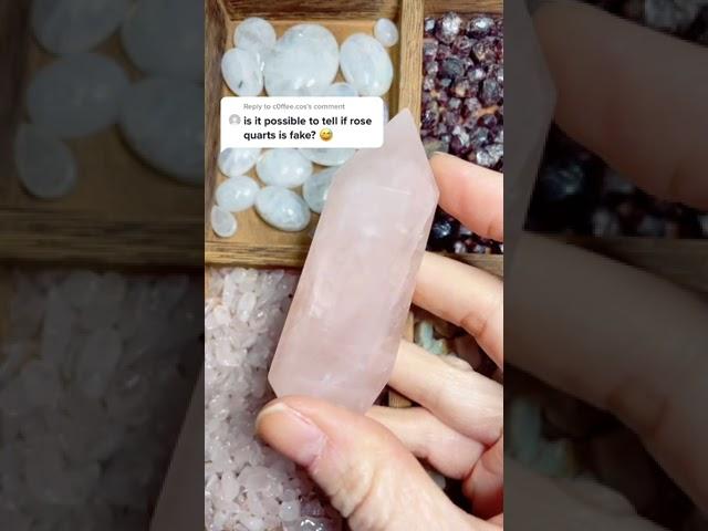 how to check Rose Quartz real or fake ! #shorts