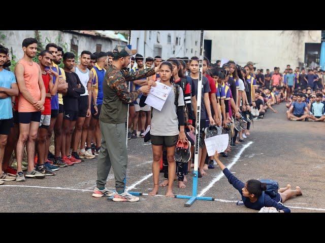 #TOD Girls Height Measurement video. Army Girls 162cm Height  आर्मी हाइट में बदलाव।