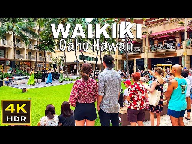 [4K HDR] Waikiki Walking Tour | 2023 | Honolulu, Oahu, Hawaii