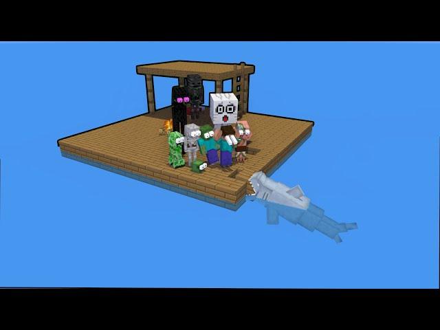 RAFT SURVIVAL | Minecraft  Animation