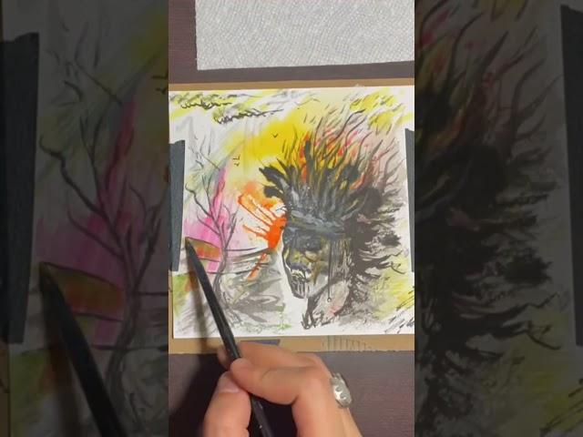 "What Do YOU See?" (#14) - Painting with Random Ink Blots! #inkblot #inkartwork #watercolorshorts