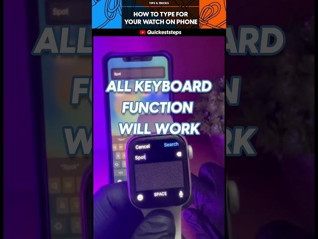 How to Type on Your Apple Watch using Your iPhone - Easy Steps to Follow‼️ #shorts #applewatch