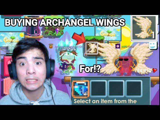 BUYING Archangel Wings In Dropped In WORLD FOR!? (SO CHEAP) - Growtopia