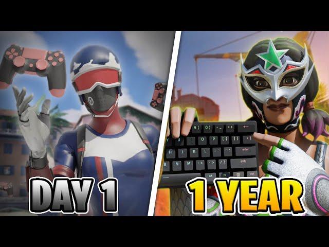 My Day 1 to 1 Year Fortnite CONTROLLER to KEYBOARD & MOUSE Progression...