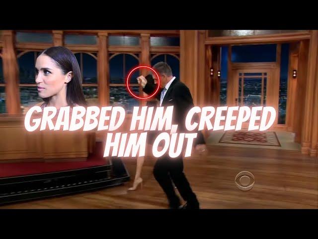 Meg GRABS - Look at His Reaction! ( mid clip) #meghanmarkel