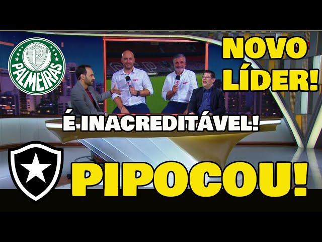 BOTAFOGO PIPOCOU DE NOVO E O PALMEIRAS É O NOVO LÍDER DO BRASILEIRÃO!