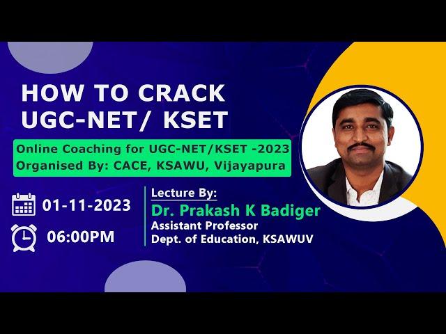 How to crack UGC-NET/KSET-2023 | PAPER-1 | CACE | KSAWUV