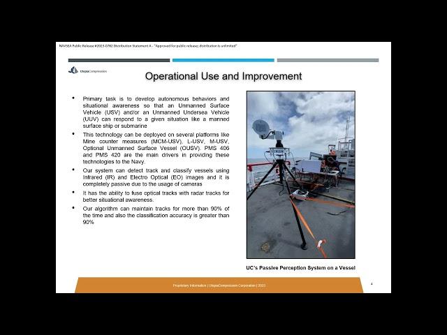 UtopiaCompression's Navy STP Tech Talk for Contract N68335-20-C-0339 (2023-24)