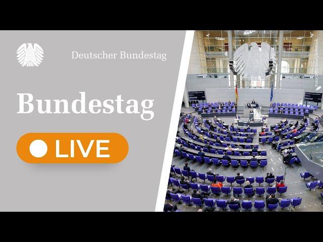 Bundestag Live: 184. Sitzung des Deutschen Bundestages