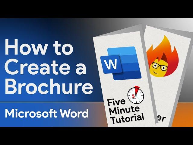 How to make a brochure in Word [Quick Tutorial]