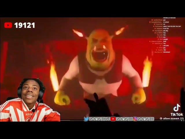 iShowSpeed reacts to Excision Shrek Rave Visual