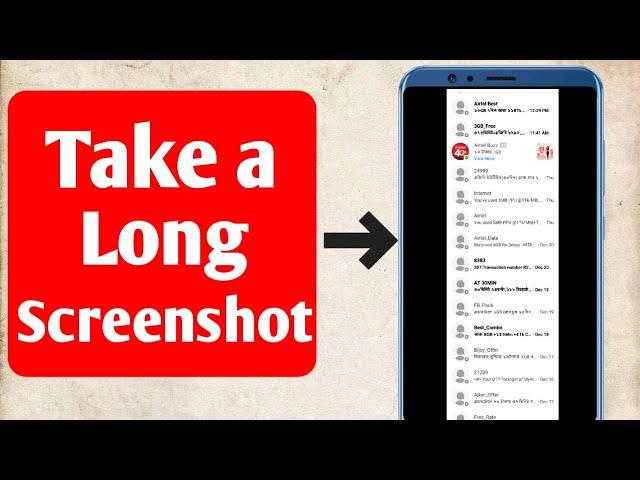 How to take Scrolling Screenshots on any | Android App for long screenshot