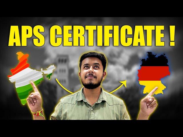 WHAT IS APS CERTIFICATE IN GERMANY? | HOW TO GET APS CERTIFICATE? | PROCESS EXPLAINED 2024-25