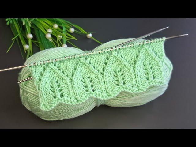 İki şiş kolay örgü yelek model anlatımı ️Eays crochet knitting patterns