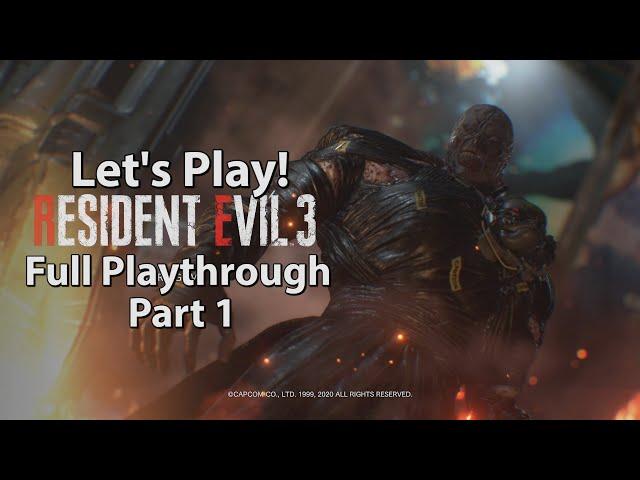 Let's Play | Resident Evil 3 Remake on PC (Jill Classic Costume Mod) Full Playthrough | Part 1 | PC