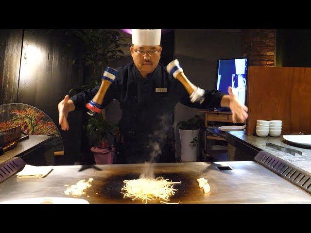 Amazing skill of teppanyaki master - korean street food