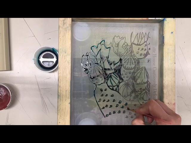 Silk screen Drawing Fluid Method